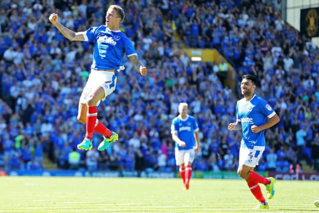 Carl Baker scored for Pompey in their season-opening 1-1 draw with Carlisle back in August     Picture: Joe Pepler