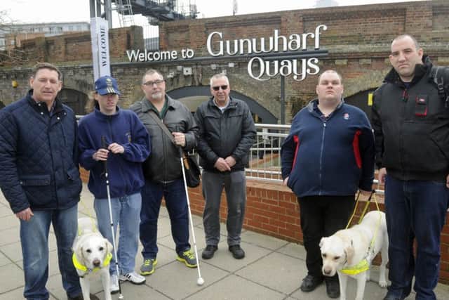 From left, Dave Daniels and Irwin, Mat Killeen, Dave Taylor, David Alexander, Matthew Cooper and Mattie and Andrew Hurdle
Picture: Ian Hargreaves (170219-1)