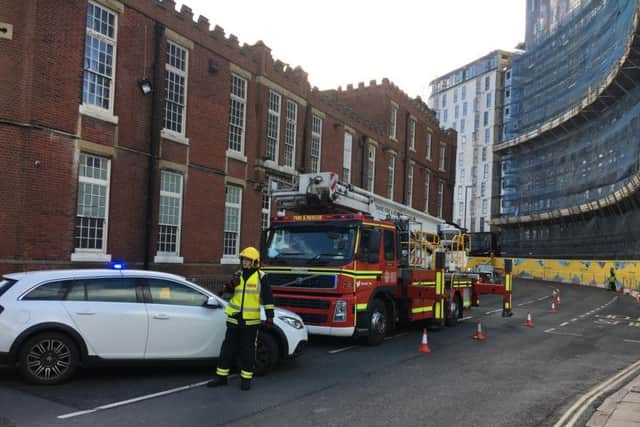 Firefighters in Stanhope Road
