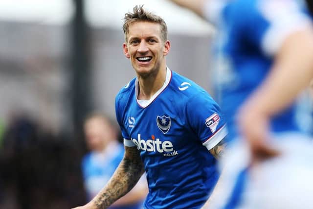 Pompey midfielder Carl Baker Picture: Joe Pepler