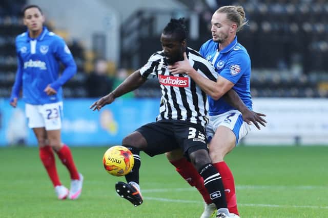 Pompey new-boy Stanley Aborah   Picture: Joe Pepler