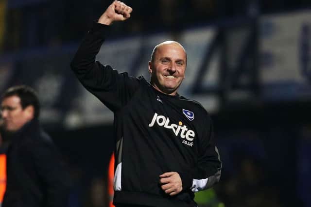 Pompey boss Paul Cook is looking forward to tomorrows game with Carlisle Picture: Joe Pepler