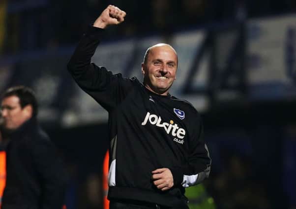 Pompey boss Paul Cook is looking forward to tomorrows game with Carlisle Picture: Joe Pepler
