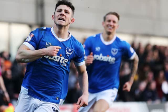 Pompey striker Conor Chaplin   Picture: Joe Pepler