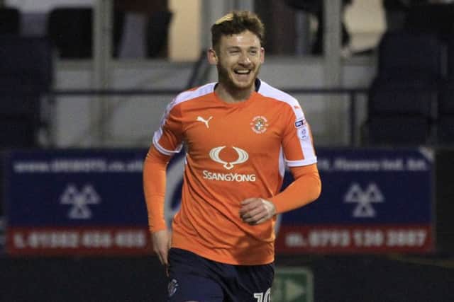 Jordan Cook scored for Luton against Doncaster last Saturday
