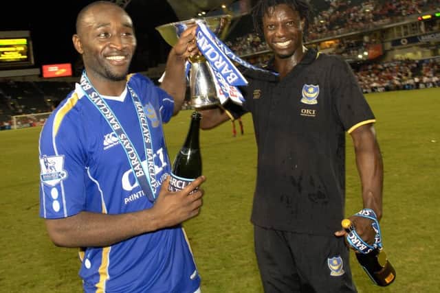 Lomana Lualua celebrates Asia Trophy success with Benjani