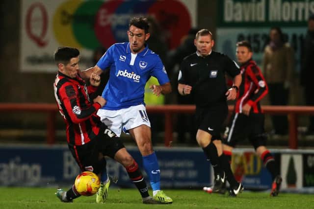 Richard Clark oversees Pompey's 1-1 draw at Morecambe last season Picture: Joe Pepler