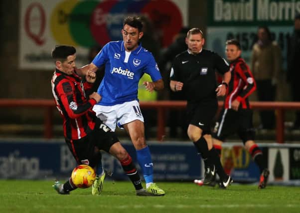 Richard Clark oversees Pompey's 1-1 draw at Morecambe last season Picture: Joe Pepler