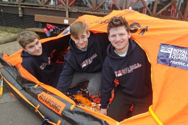 Adrian Duffy (17), George Palmer (16), and Kieran O'Toole (16).
Picture Ian Hargreaves (170222-1)