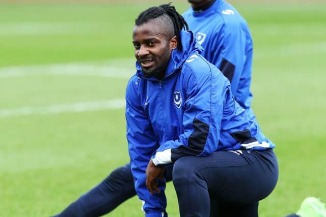 Pompey new-boy Stanley Aborah Picture: Joe Pepler