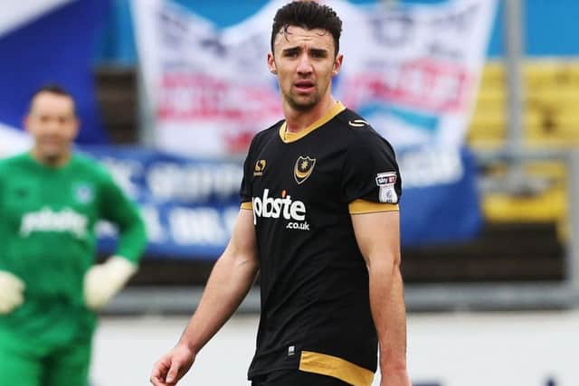 Pompey defender Enda Stevens Picture: Joe Pepler