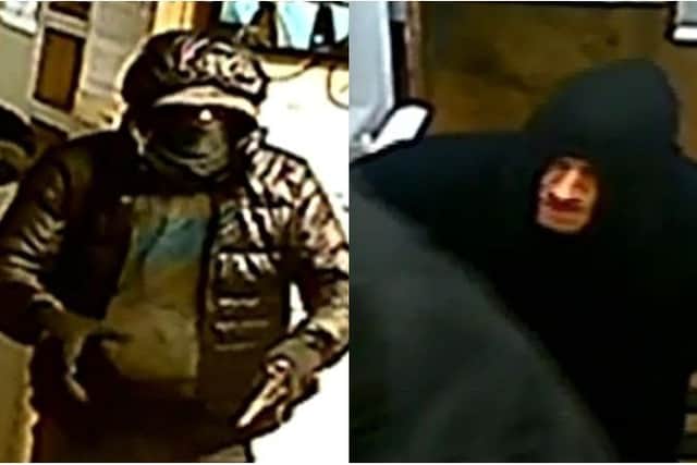 CCTV footage of the two suspects. Supplied by Sussex Police.