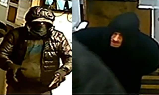 CCTV footage of the two suspects. Supplied by Sussex Police.