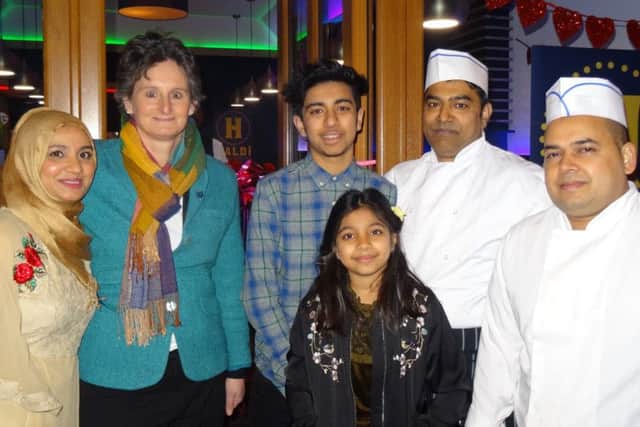 Left to right: Afia Khan, Flick Drummond, Tahmid and Alinah Khan, head chef Rezaul Karim and second chef Rahim Shelim