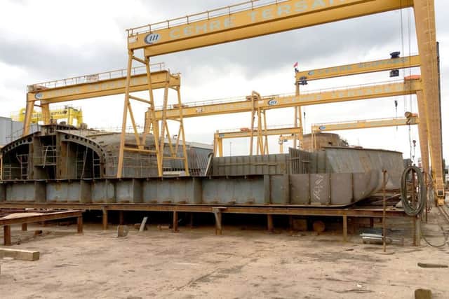 Wightlink's new flagship comes together at the Cemre shipyard in Turkey