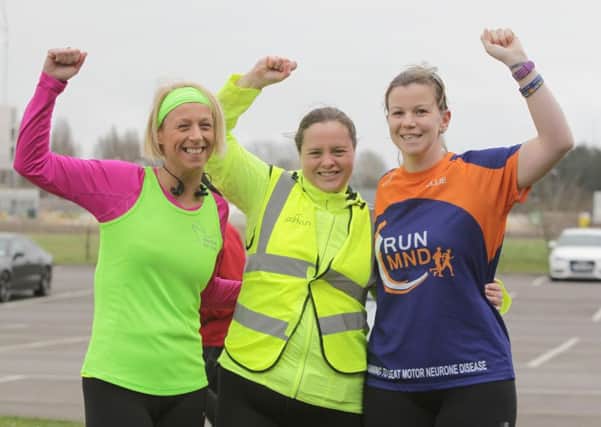Left to right: Cat Underwood, Debbie Cox and Ellie Randall. Picture: Habibur Rahman