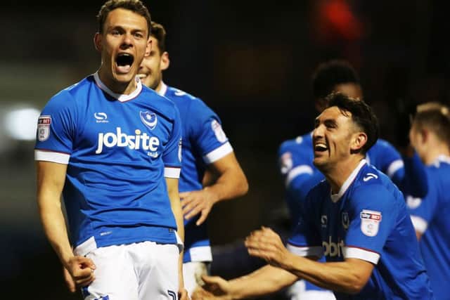 Kal Naismith celebrates his goal. Picture: Joe Pepler