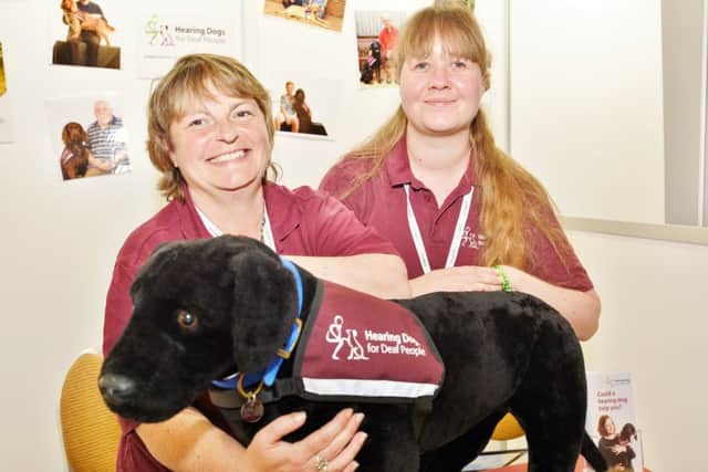 jpns-02-03-17-023 pmo comm lead Hearing Dogs for Deaf 

CAPTION: Hearing Dogs for Deaf People has benefitted hugely from Lisa's work

Hear Clear Expo at the Marriott Hotel.       Denise Humphries and Anna Judson from Hearing Dogs for the Deaf EMN-160719-175521009