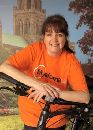 jons-02-03-17-023 hav LEAD  Cycling Nurse Jane Coombs

Cancer nurse Jane Coombs, who works at St. Richards Hospital in Chichester. She will be cycling from London to Paris in May, to raise money for Myeloma UK.
CAPTION: Jane Coombs will be cycling from London to Paris for charity
