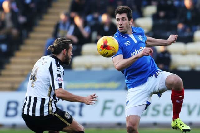 Danny Hollands will be back at Fratton Park but not playing. Picture: Joe Pepler