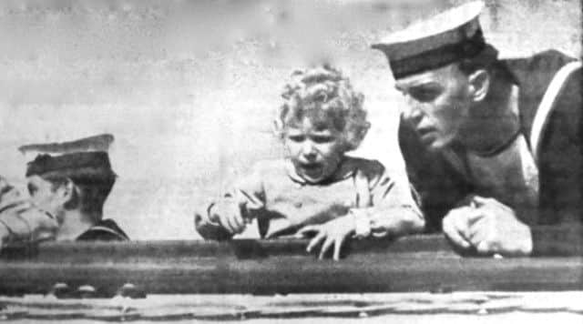 Prince Charles and Princess Anne on Britannia's maiden voyage