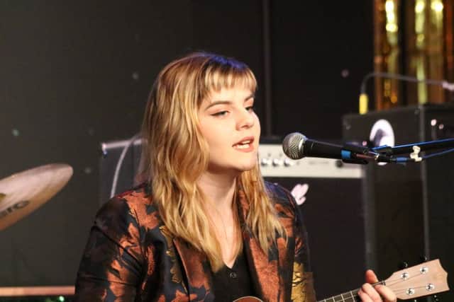 Evie Needham performing her own composition at the Portsmouth Music Festival