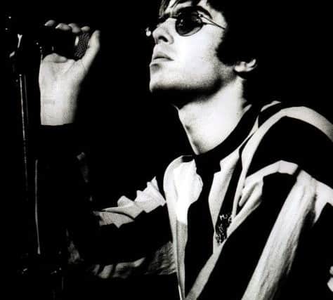 Liam Gallagher of Oasis at The Wedgewood Rooms in 1994