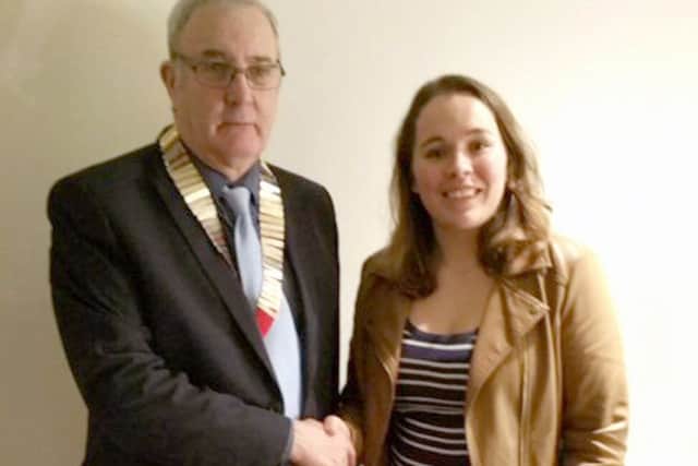 Trevor Slydell, left, with Lucinda Spraggs