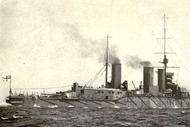 HMS Queen Mary sunk during the Battle of Jutland, with the loss of 1,266 officers and men