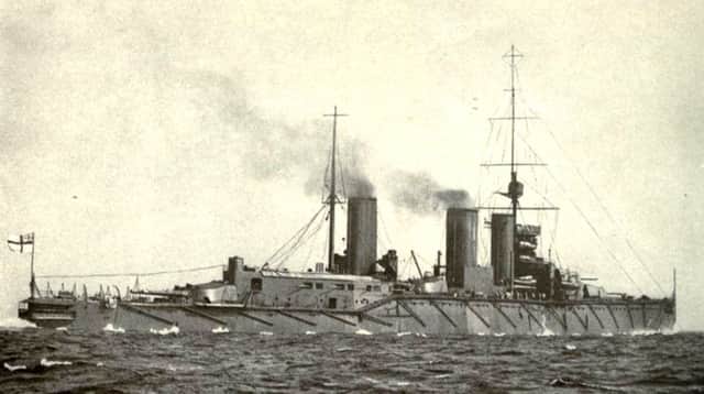 HMS Queen Mary sunk during the Battle of Jutland, with the loss of 1,266 officers and men