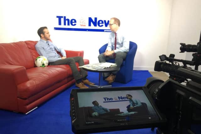 Jordan Cross and Mark McMahon discuss Pompey's League Two game with Crewe at Fratton Park