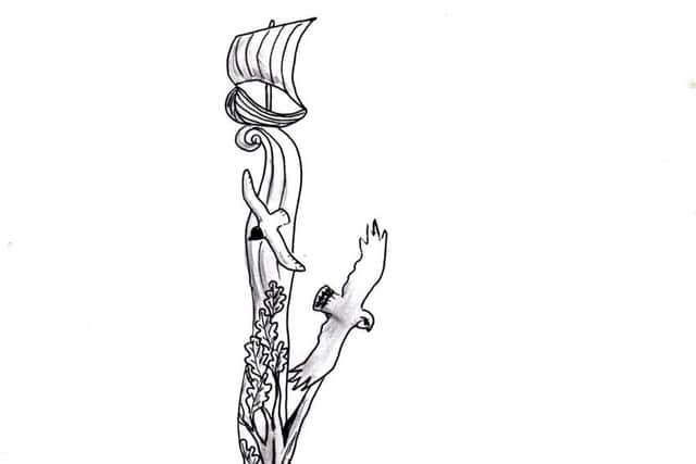 An artist's impression of the work