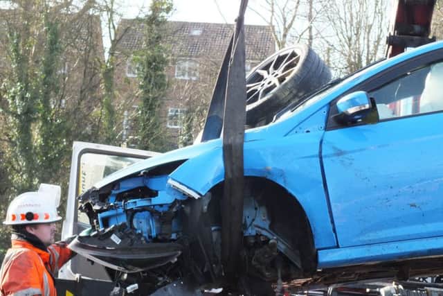 The car is removed from the scene. Credit: Malcolm Garbutt