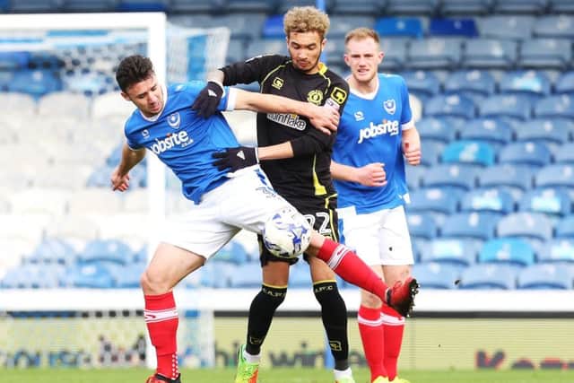 Pompey left-back Enda Stevens Picture: Joe Pepler