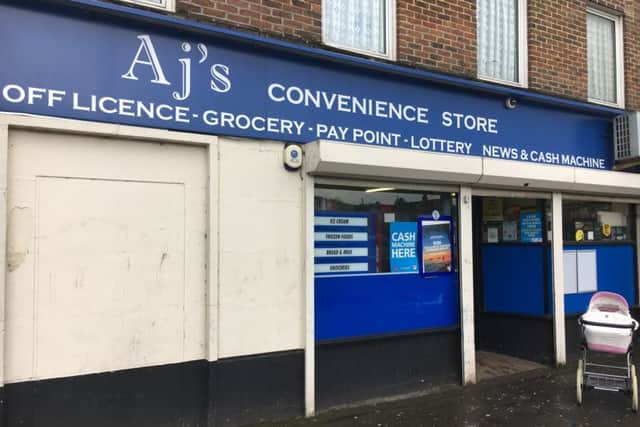 AJ's Convenience Store, in Cheltenham Road, Paulsgrove