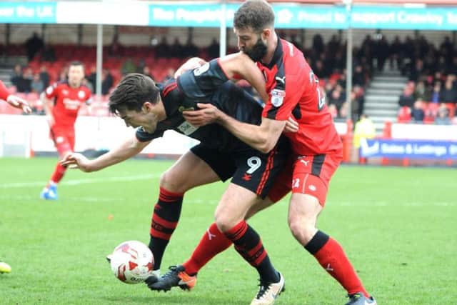 Doncaster's John Marquis missed a penalty against Crawley. Picture: Steve Robsards