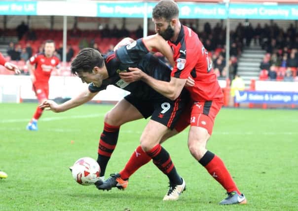 Doncaster's John Marquis missed a penalty against Crawley. Picture: Steve Robsards