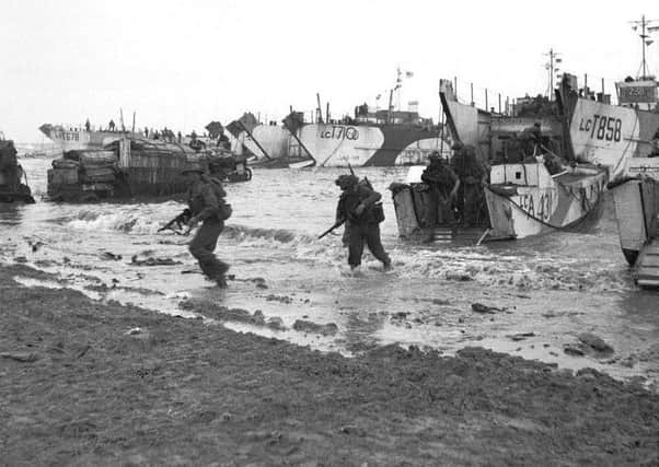British troops come ashore at Jig Green sector, Gold Beach, on June 6, 1944     Picture: Wikipedia