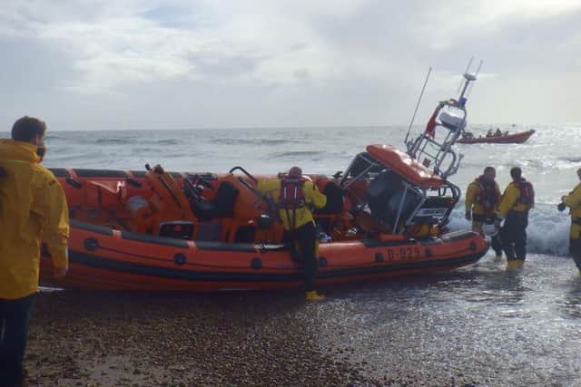 Hayling RNLI crew involved in the rescue
