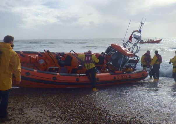 Hayling RNLI crew involved in the rescue