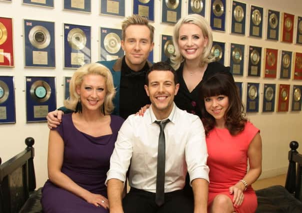 Pop band Steps (left to right) Faye Tozer, Ian "H" Watkins, Lee Latchford-Evans, Claire Richards and Lisa Scott-Lee. Credit: Yui Mok/PA Wire