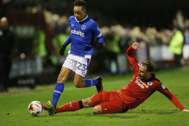 Pompey's Kyle Bennett. Picture Joe Pepler
