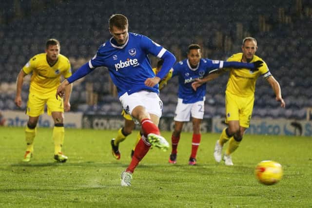 Michael Smith missed from the spot against Bristol Rovers. Picture: Joe Pepler