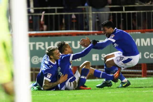 Pompey got back on track on Tuesday with victory at Crawley. Picture: Joe Pepler