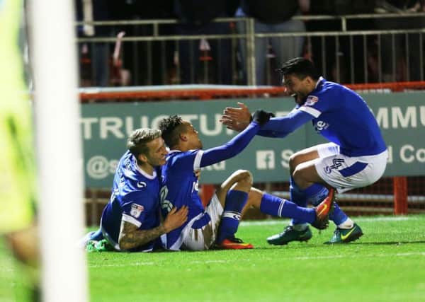 Pompey got back on track on Tuesday with victory at Crawley. Picture: Joe Pepler