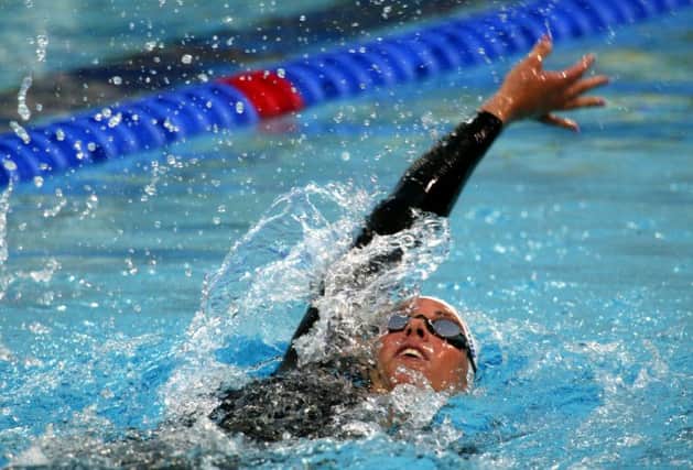 Great Britain's Katy Sexton during the Women's 200m Backstroke at the 2004 Olympics. Credit: PA