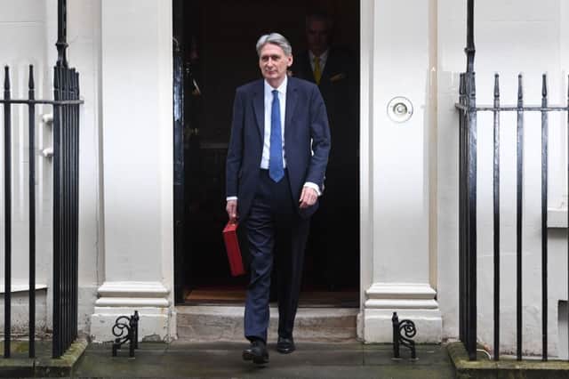 Chancellor Philip Hammond departs 11 Downing Street, London, as he heads to the Palace of Westminster for the delivery of the Budget statement Picture: PA