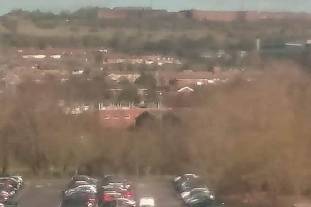 Sunshine over Portsdown Hill today