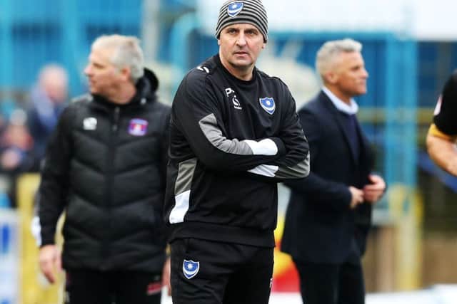 Pompey boss Paul Cook Picture: Joe Pepler