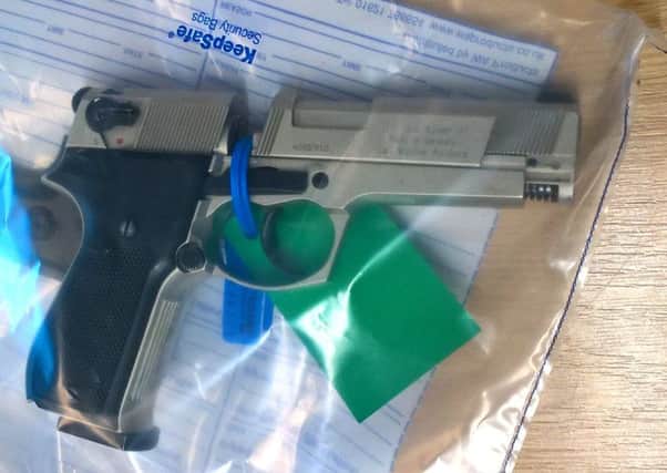 Daniel McGhee held this gas-powered BB gun against his friend's chin after a night of drinking. He has been handed a suspended prison sentence at Portsmouth Crown Court. Picture: CPS Wessex PPP-170703-150109001